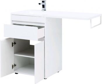 Тумба с раковиной AQUANET Токио 120 L (напольная, 1 ящик, 2 дверцы)