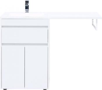 Тумба с раковиной AQUANET Токио 120 L (напольная, 1 ящик, 2 дверцы)