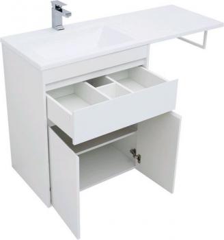 Тумба с раковиной AQUANET Токио 130 L (напольная, 1 ящик, 2 дверцы)