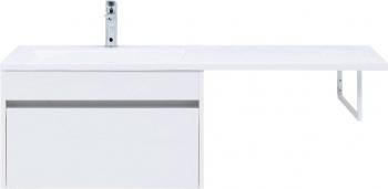 Тумба с раковиной AQUANET Токио 130 L (подвесная, 1 ящик)