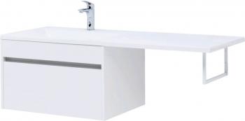 Тумба с раковиной AQUANET Токио 130 L (подвесная, 1 ящик)