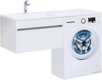 Тумба с раковиной AQUANET Токио 130 L (подвесная, 1 ящик)