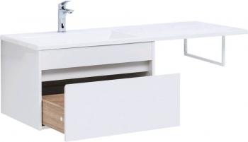 Тумба с раковиной AQUANET Токио 130 L (подвесная, 1 ящик)