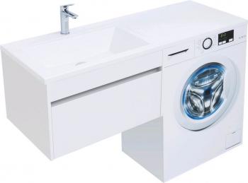 Тумба с раковиной AQUANET Токио 130 L (подвесная, 1 ящик)