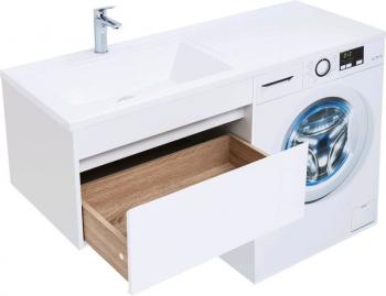 Тумба с раковиной AQUANET Токио 130 L (подвесная, 1 ящик)