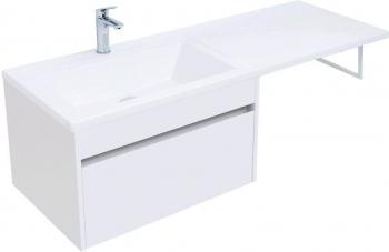 Тумба с раковиной AQUANET Токио 130 L (подвесная, 1 ящик)