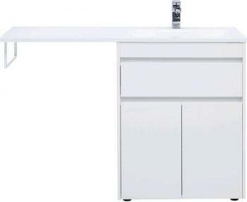 Тумба с раковиной AQUANET Токио 130 R (напольная, 1 ящик, 2 дверцы)