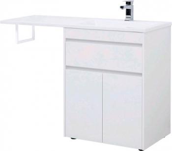 Тумба с раковиной AQUANET Токио 130 R (напольная, 1 ящик, 2 дверцы)