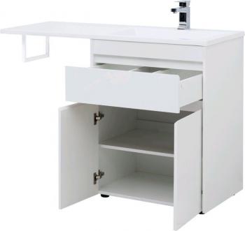 Тумба с раковиной AQUANET Токио 130 R (напольная, 1 ящик, 2 дверцы)