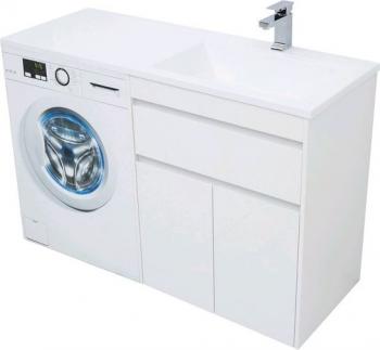 Тумба с раковиной AQUANET Токио 130 R (напольная, 1 ящик, 2 дверцы)