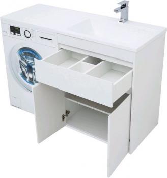 Тумба с раковиной AQUANET Токио 130 R (напольная, 1 ящик, 2 дверцы)