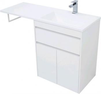 Тумба с раковиной AQUANET Токио 130 R (напольная, 1 ящик, 2 дверцы)