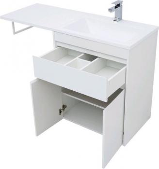 Тумба с раковиной AQUANET Токио 130 R (напольная, 1 ящик, 2 дверцы)