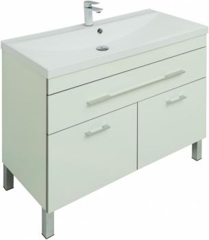 Тумба с раковиной AQUANET Верона 100 (напольная 1 ящик 2 дверцы)