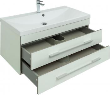 Тумба с раковиной AQUANET Верона 100 (подвесная 2 ящика)