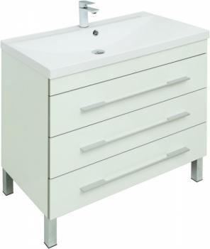 Тумба с раковиной AQUANET Верона 90 (напольная 3 ящика)