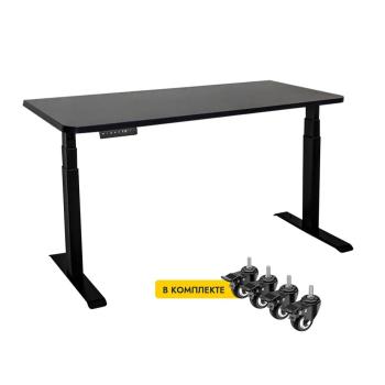 Стол с регулировкой высоты электрический LuxAlto LA-T33-2A3 140*70*2.5 с колесами