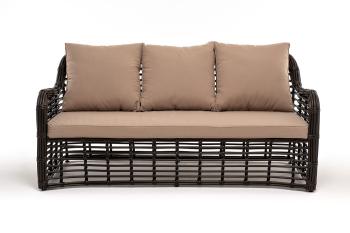 Диван из искусственного ротанга трехместный 4sis Ницца