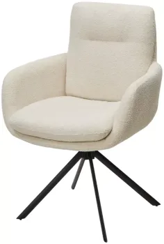 Белый букле Davis now or never -03 / черный каркас