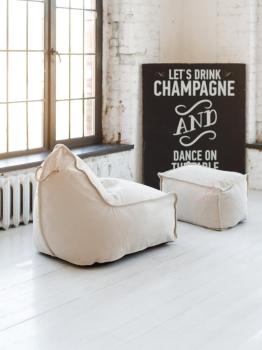 Кресло DreamBag Манхеттен с пуфом