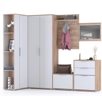 Прихожая Mobi Куба 9 Зеркало + 13.113 + 10.122 + 13.141 + 13.58 + 13.136 + 13.137