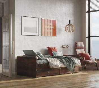 Кровать БРВ Мебель ИНДИАНА JLOZ1S 90