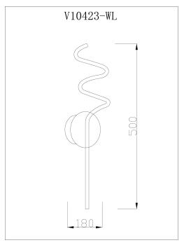 Бра светодиодный Moderli V10423-WL Torino