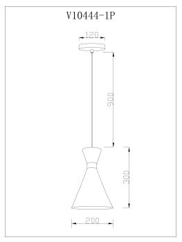 Светильник подвесной Moderli V10444-1P Pesaro