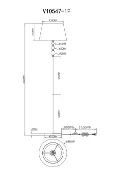 Торшер Moderli V10547-1F Feels