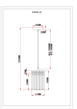 Светильник подвесной Moderli V10754-1P Levi