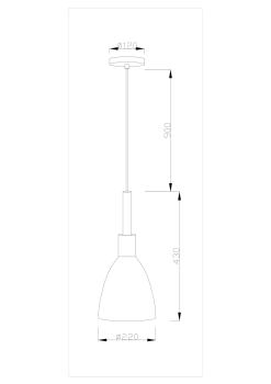 Подвесной светильник Moderli V1281-1P Toni 1*E27*60W