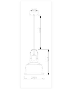 Подвесной светильник Moderli V1440-1P Felex 1*E27*60W