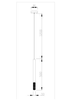 Светодиодный подвесной светильник Moderli V2341-PL Shumer LED*3W