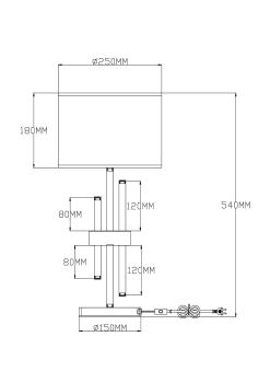 Настольная лампа Moderli V2641-1T Trio