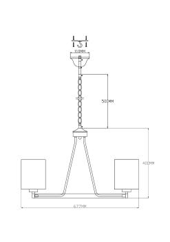 Люстра подвесная Moderli V2682-6P Viola
