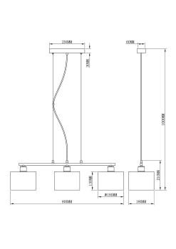 Подвесной светильник Moderli V2731-3P Room 3*E27*60W