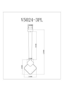 Светодиодный подвесной светильник Moderli V5024-3PL Store