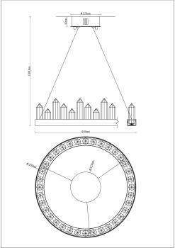 Люстра подвесная Moderli V9050-PL Ingrid