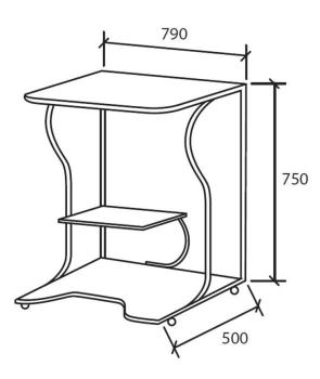 Стол компьютерный Вентал ПРАКТИК-4