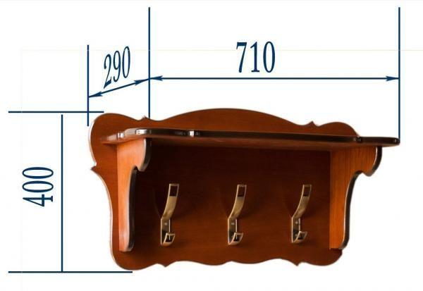 Вешалка в прихожую Слайн-К №6 (ВП-6)