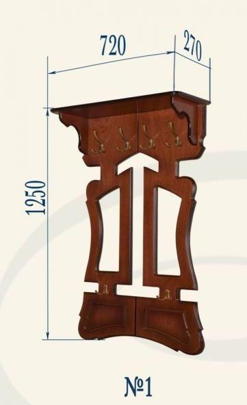 Вешалка в прихожую Слайн-К №1 (ВП-1)