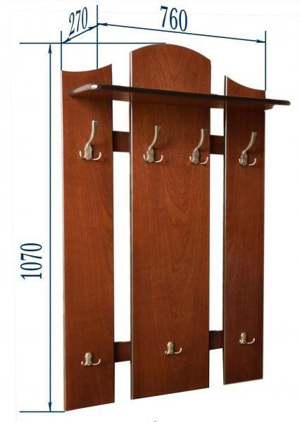 Вешалка в прихожую Слайн-К №4 (ВП-4)