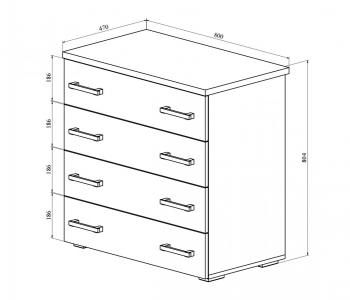 Комод Compass Виктория ВИ-71 (дерево светлое)