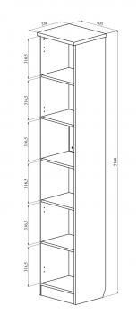 Шкаф-пенал Compass ВИ-7