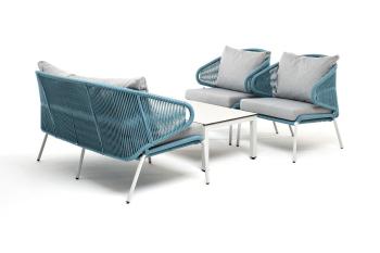 Лаунж-зона 4-местная плетеная из роупа (веревки) 4sis Милан