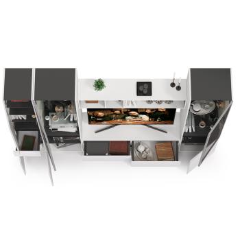 Гостиная Mobi Сидней Комплектация № 26 13.63 + 15.57 + 13.201 2шт + 13.202