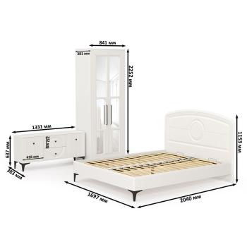 Спальня Mobi Валенсия № 41 11.36.01 + 16.45 + 13.329