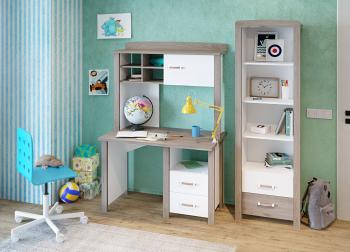 Компьютерный стол Мэрдэс СТД-115 с тумбой и надстройкой НД-115