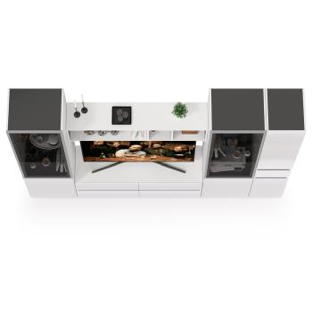 Гостиная Mobi Сидней Комплектация № 26 13.63 + 15.57 + 13.201 2шт + 13.202