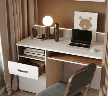 Стол письменный БРВ Мебель MALTA B136-BIU1D1S